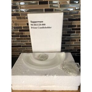 TUPPERWARE PRISM CANDLE HOLDER SET 90-061128-000 NEW In‎ Box